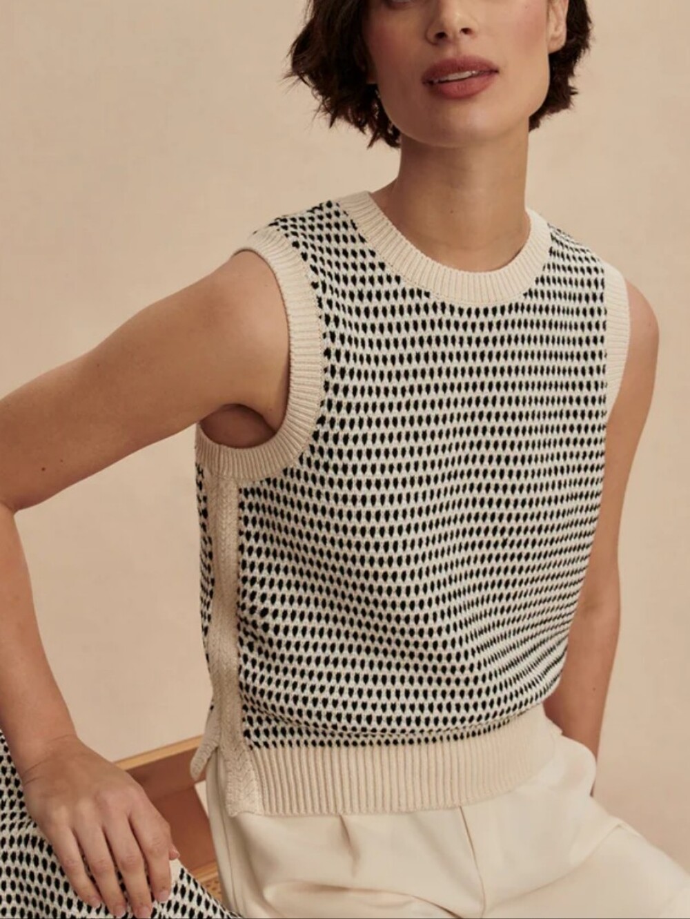 Varley Knowles Textured Knit Vest
